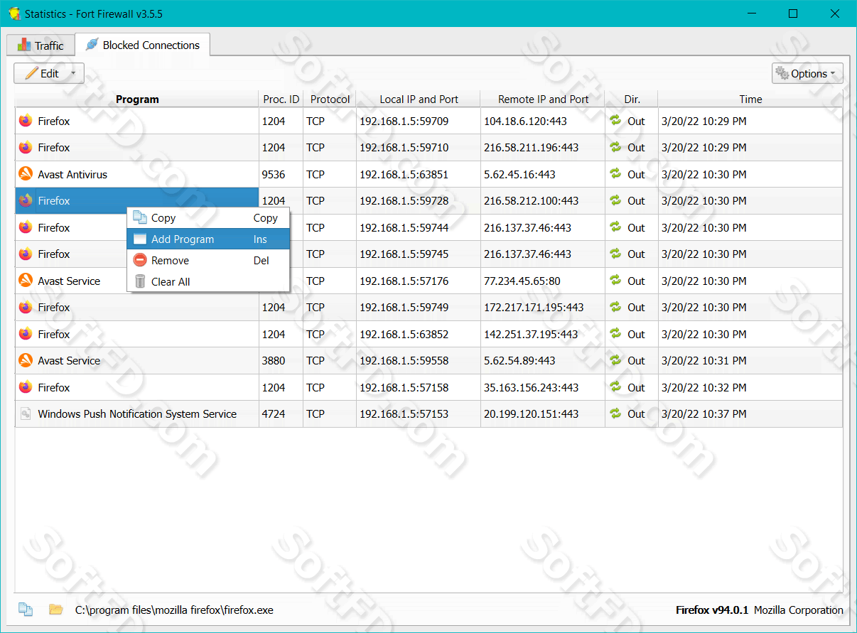 Fort Firewall 3.9. free downloads Fort Firewall 3.9. free downloads
