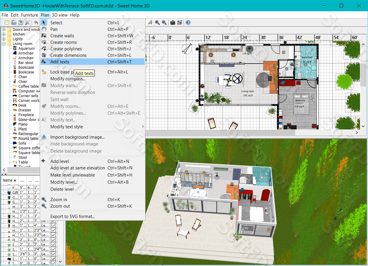 Sweet Home 3d تحميل برنامج تصميم منازل ثلاثي الابعاد برامج مجانية
