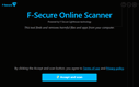 F-Secure Online Scanner - Screenshot 01