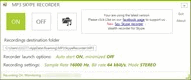 MP3 Skype Recorder - Screenshot 01